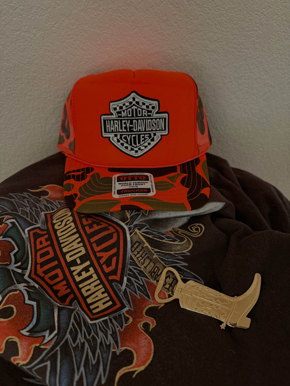 Harley Davidson checkered n camo