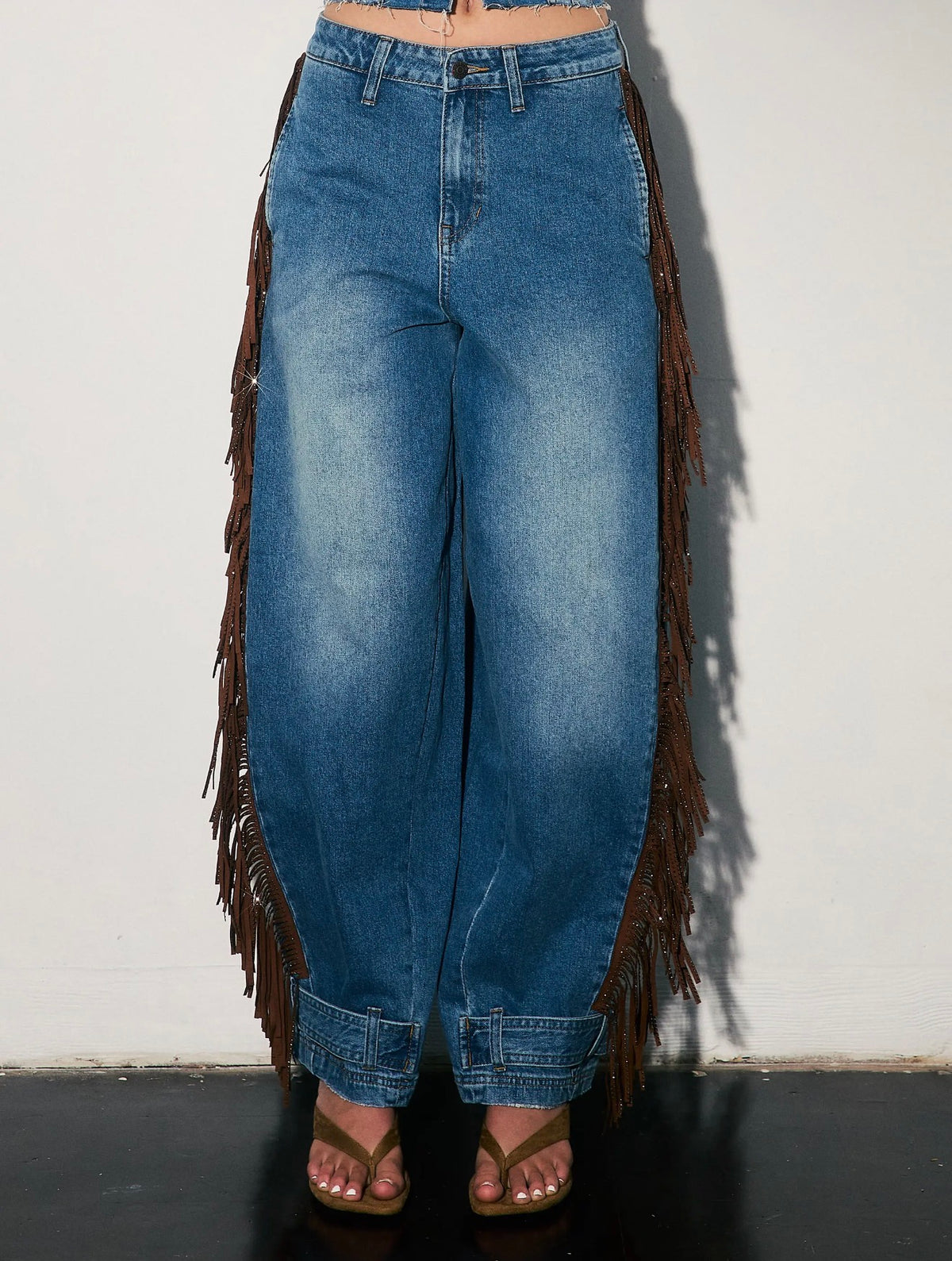 COWBOY FRINGE BAGGY
