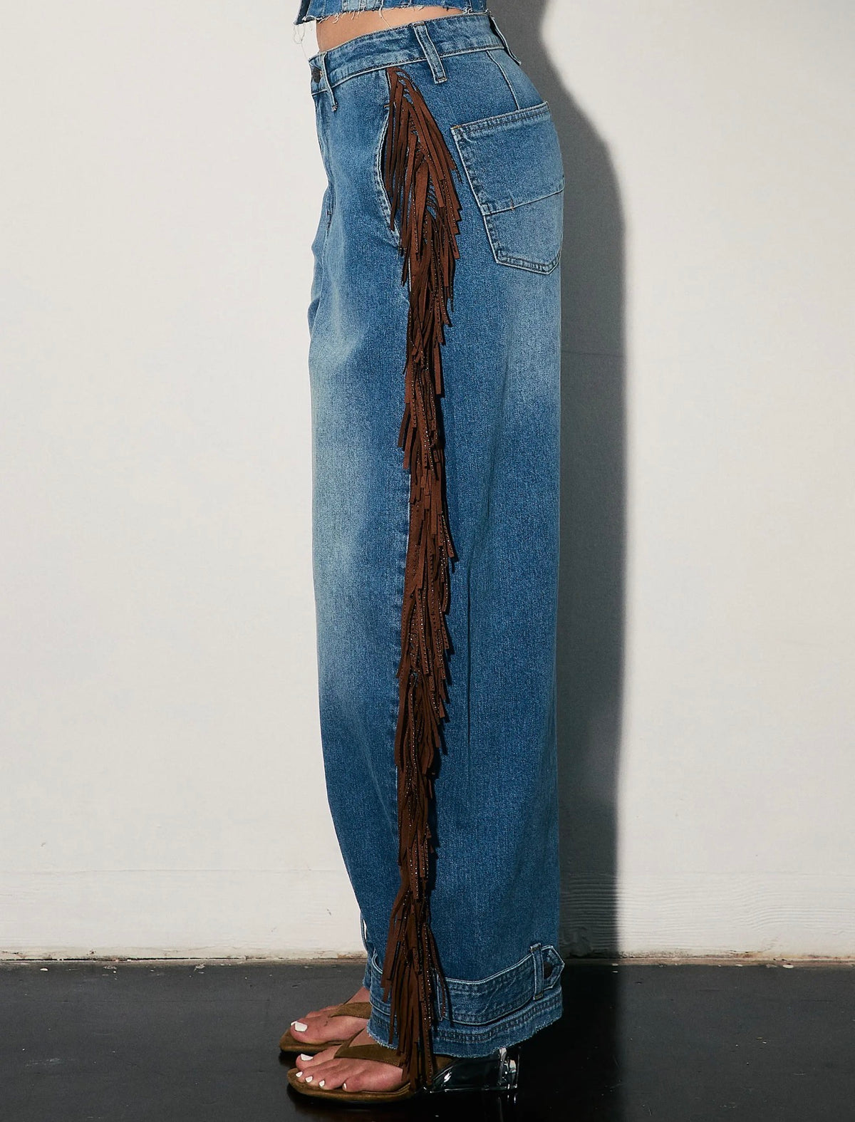 COWBOY FRINGE BAGGY