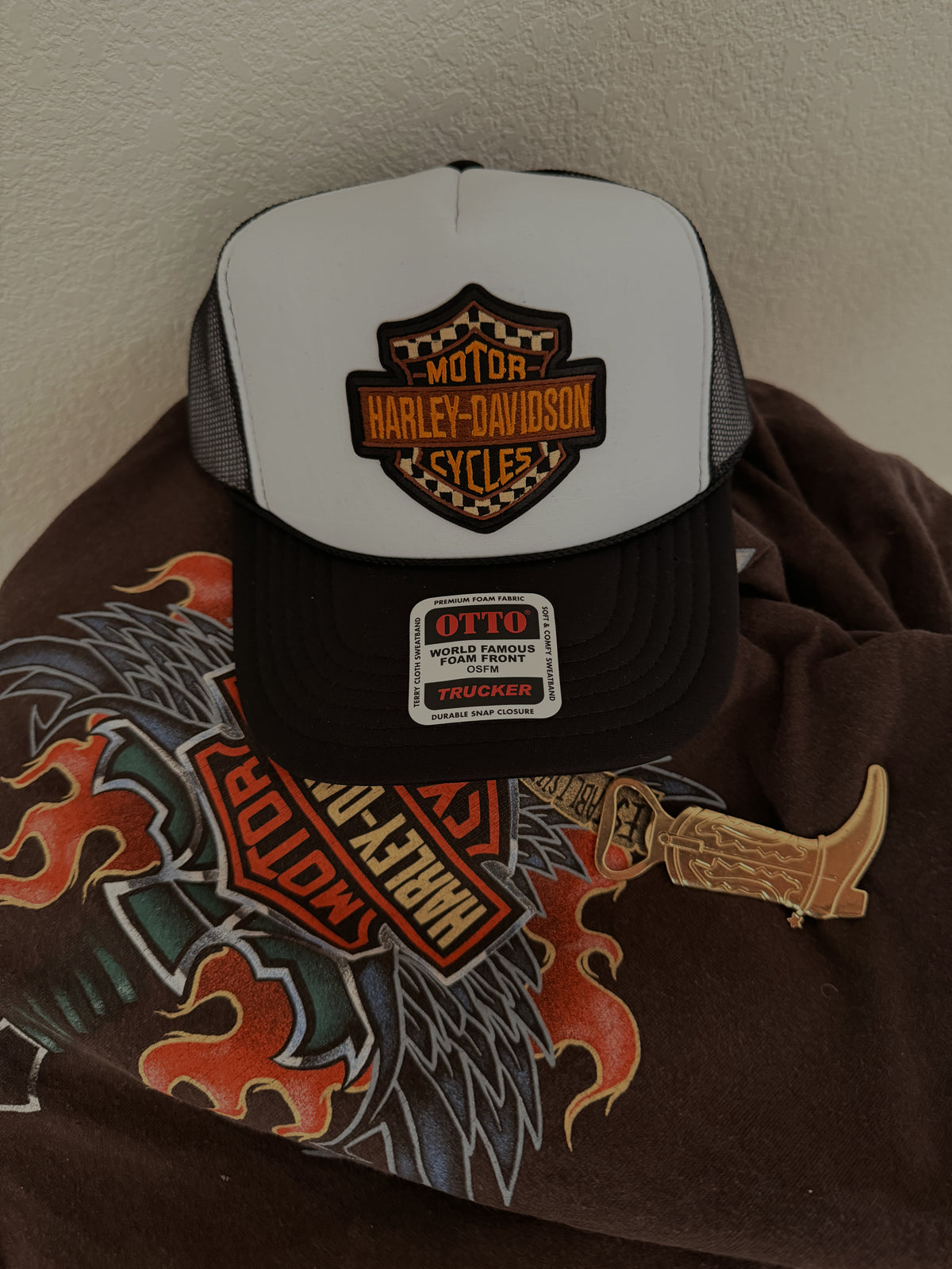 brown harley davidson