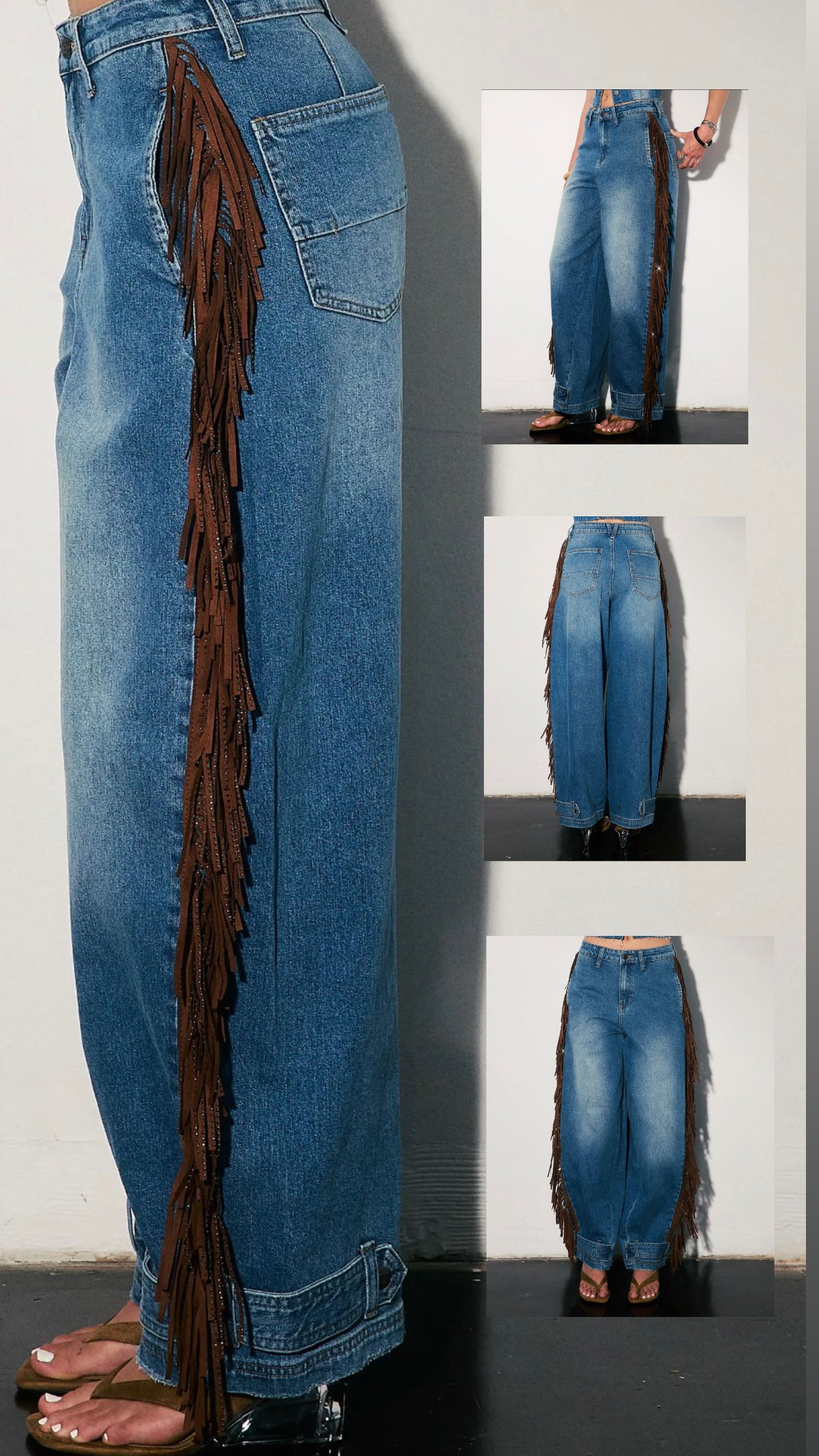 COWBOY FRINGE BAGGY