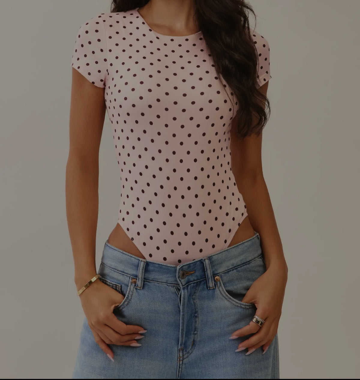 dotted daisy body suit