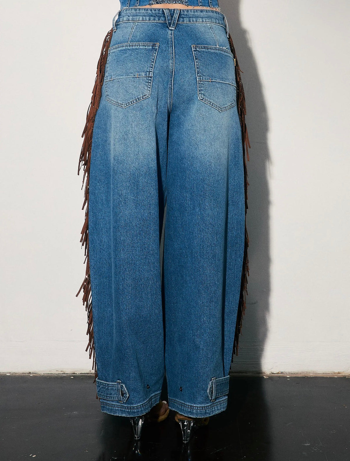 COWBOY FRINGE BAGGY